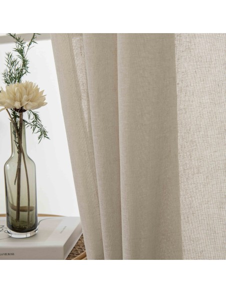 Beauty Home Κουρτίνα γάζα μονόχρωμη με 8 μεταλλικούς κρίκους Fit Art 8447 140x270 Μπεζ Beauty Home Κουρτίνα γάζα μονόχρωμη με 8 μεταλλικούς κρίκους Fit Art 8447 140x270 Μπεζ
