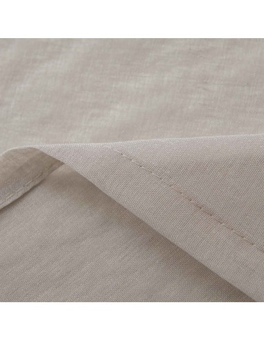 Beauty Home Κουρτίνα γάζα μονόχρωμη με 8 μεταλλικούς κρίκους Sharp Art 8448 140x270 Άμμου