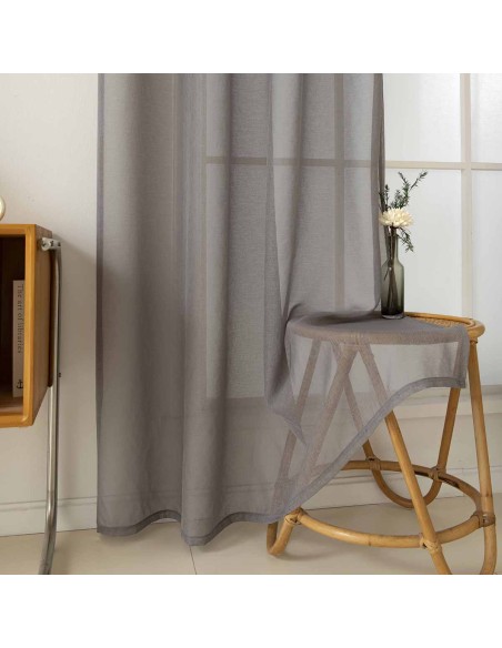 Beauty Home Κουρτίνα γάζα μονόχρωμη με 8 μεταλλικούς κρίκους Sharp Art 8448 140x270 Μπεζ Beauty Home Κουρτίνα γάζα μονόχρωμη με 8 μεταλλικούς κρίκους Sharp Art 8448 140x270 Μπεζ