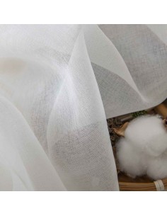 Beauty Home Ύφασμα κουρτίνας με το μέτρο γάζα Sharp Art 8448 Φ300 Εκρού