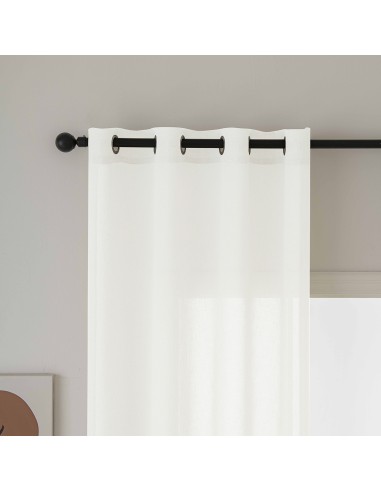 Beauty Home Κουρτίνα γάζα μονόχρωμη με 8 μεταλλικούς κρίκους Fit Art 8447 140x270 Εκρού Beauty Home Κουρτίνα γάζα μονόχρωμη με 8 μεταλλικούς κρίκους Fit Art 8447 140x270 Εκρού