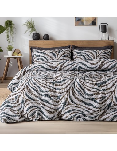 Beauty Home Σετ σεντόνια υπέρδιπλα με λάστιχο Eris Art 12258 170x200+30 Πράσινο