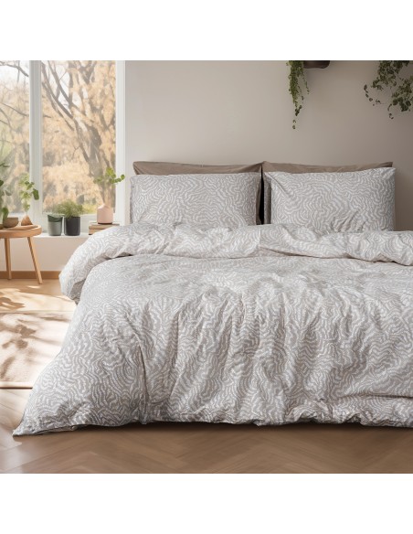 Beauty Home Σετ παπλωματοθήκη υπέρδιπλη Iris Art 12260 220x250 Μπεζ Beauty Home Σετ παπλωματοθήκη υπέρδιπλη Iris Art 12260 220x250 Μπεζ