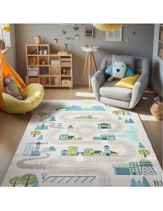 Beauty Home Χαλί παιδικό Fun Art 9560 120x180 Γκρι 2