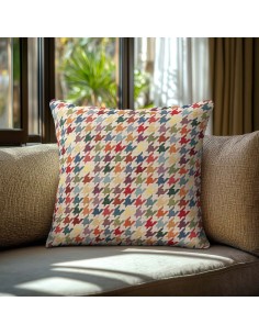 Beauty Home Μαξιλαροθήκη ΣΤΟΦΑ PIED DE ΠΟΛΥΧΡΩΜΟ   45 x 45 cm