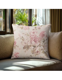 Beauty Home Μαξιλαροθήκη ΚΛΑΣΙΚΟ ΦΛΟΡΑΛ ΜΠΕΖ   40 x 40 cm