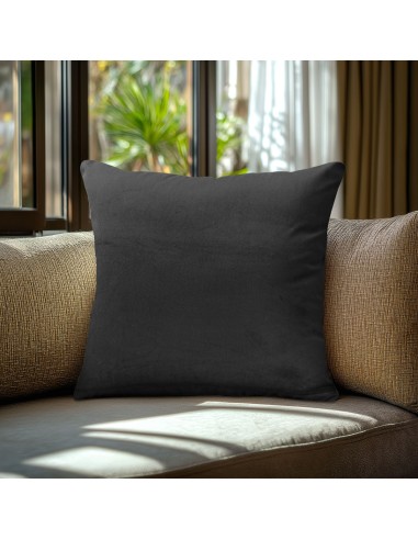 Beauty Home Μαξιλαροθήκη ΒΕΛΟΥΔΟ PREMIUM ΜΑΥΡΟ   45 x 45 cm   ΘΗΚΗ
