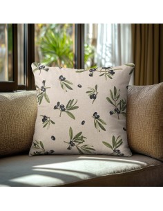 Beauty Home Μαξιλαροθήκη ΕΛΙΕΣ ΜΕ ΑΔΙΑΒΡΟΧΟΠΟΙΗΣΗ   45 x 45 cm