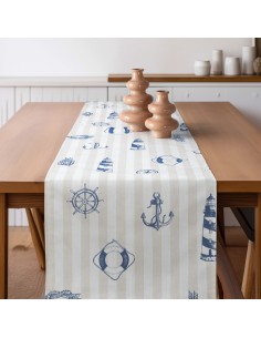 Beauty Home ΡΑΝΝΕΡ ΝΑΥΤΙΚΑ ΣΧΕΔΙΑ ΜΕ ΡΙΓΕ ΦΟΝΤΟ   32 cm x 1