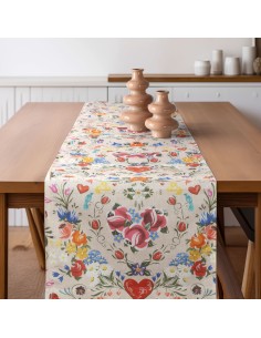 Beauty Home ΡΑΝΝΕΡ ΦΟΛΚΛΟΡ ΚΑΡΔΙΕΣ   32 cm x 1