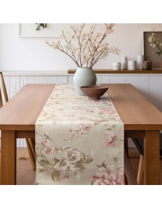 Beauty Home ΡΑΝΝΕΡ ΚΛΑΣΙΚΟ ΦΛΟΡΑΛ ΜΠΕΖ   32 cm x 2.5 m