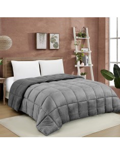 ΚΟΥΒΕΡΤΟΠΑΠΛΩΜΑ ΜΟΝΟ SHELBY ANTHRACITE (160X220)