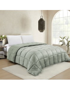 ΚΟΥΒΕΡΤΟΠΑΠΛΩΜΑ ΥΠΕΡΔΙΠΛΟ SHELBY SOFT OLIVE (220X240)