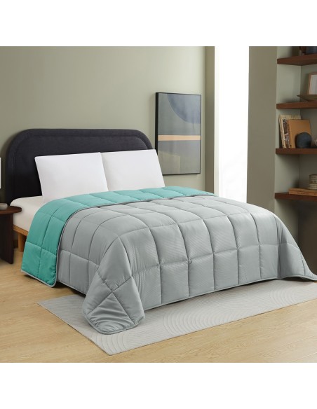 ΠΑΠΛΩΜΑ ΜΟΝΟ BROOKLYN GREY/PETROL (160X220) ΠΑΠΛΩΜΑ ΜΟΝΟ BROOKLYN GREY/PETROL (160X220)