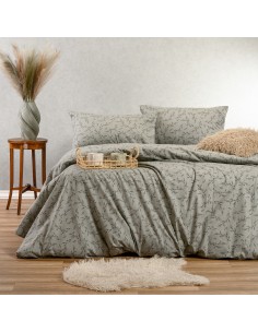 ΣΕΤ ΣΕΝΤΟΝΙΑ ΦΑΝΕΛΕΝΙΑ ΜΟΝΑ (Λ) POPPY GREY (100Χ200+30)