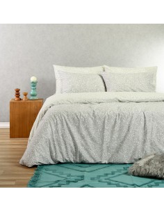 ΠΑΠΛΩΜΑΤΟΘΗΚΗ ΥΠΕΡΔΙΠΛΗ LEO AQUA/GREY CASUAL LINE (225X245)