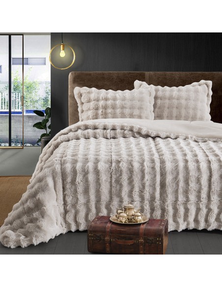 Beauty Home Κουβερτοπάπλωμα king size Art 12663 240x260 Μπεζ Beauty Home Κουβερτοπάπλωμα king size Art 12663 240x260 Μπεζ