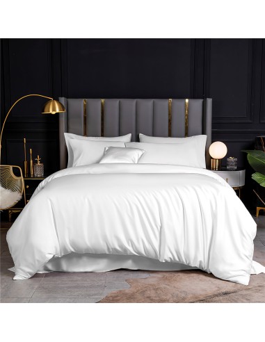 Beauty Home Σετ παπλωματοθήκη υπέρδιπλη Bamboo 300tc Art 12050 White Pleasure 240x260 Λευκό