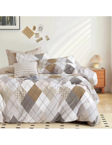 Beauty Home Σετ παπλωματοθήκη υπέρδιπλη Art 12276 Anna 230x250 Γκρι