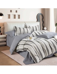 Beauty Home Σετ σεντόνια υπέρδιπλα με λάστιχο Art 12288 Adamantia 165x200+30 Εκού