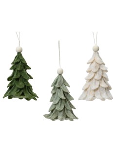 Beauty Home Στολίδι Δεντράκι 10 x 10c x 14 cm  Εκρού