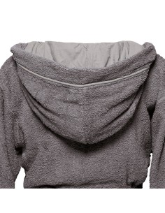 Beauty Home Μπουρνούζι με κουκούλα Art 3428 Ανθρακί S 2