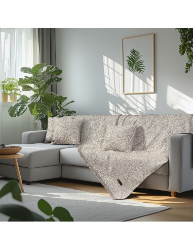Beauty Home Ριχτάρι Τριθέσιο Art 8641 170x290 Εκρού