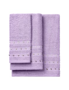 Beauty Home Σετ πετσέτες Art 3461 Σετ 3τμχ Λιλά