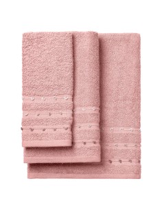 Beauty Home Σετ πετσέτες Art 3462 Σετ 3τμχ Ροζ