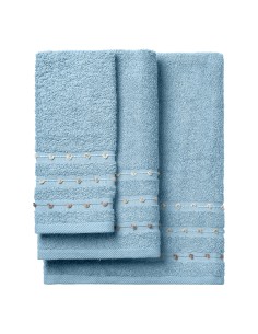 Beauty Home Σετ πετσέτες Art 3464 Σετ 3τμχ Σιέλ