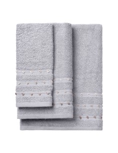 Beauty Home Σετ πετσέτες Art 3465 Σετ 3τμχ Γκρι