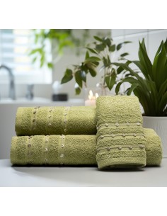 Beauty Home Σετ πετσέτες Art 3466 Σετ 3τμχ Πράσινο