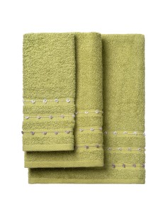 Beauty Home Σετ πετσέτες Art 3466 Σετ 3τμχ Πράσινο 2