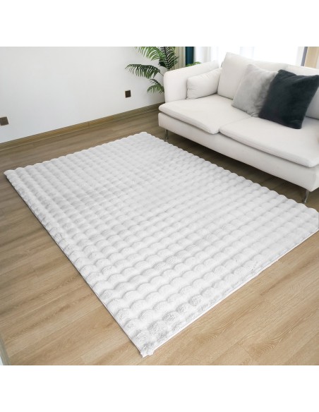 Beauty Home Χαλί Bubble Art 9661 155x230 Λευκό Beauty Home Χαλί Bubble Art 9661 155x230 Λευκό