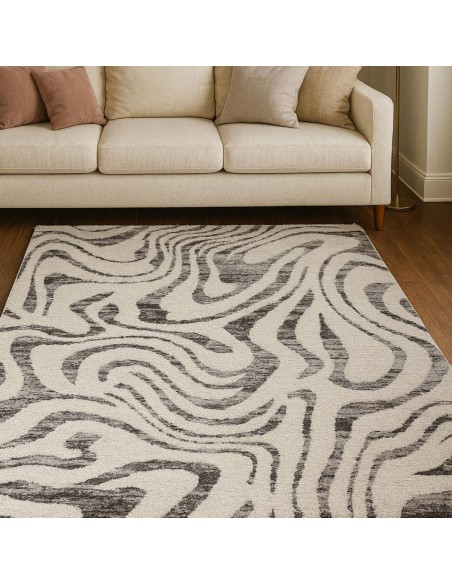 Beauty Home Χαλί Puffy Art 9660 200x290 Γκρι