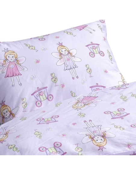 Beauty Home Σετ παπλωματοθήκη μονή Mirabelle Art 6233 160x240 Λιλά