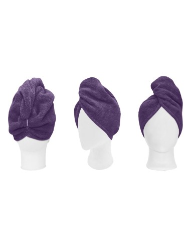 Beauty Home Πετσέτα μαλλιών Turban Art 3408 Μωβ