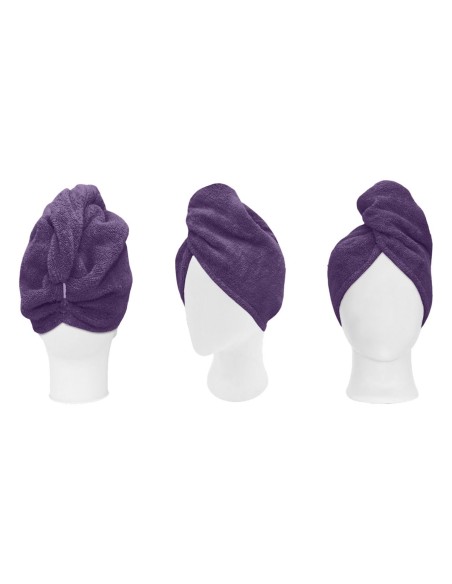 Beauty Home Πετσέτα μαλλιών Turban Art 3408 Μωβ