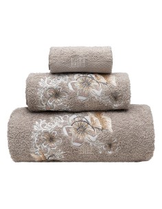 Beauty Home Σετ πετσέτες Art 3387 Σετ 3τμχ Γκρι