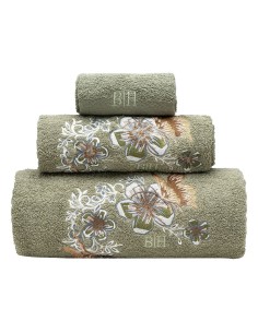 Beauty Home Σετ πετσέτες Art 3389 Σετ 3τμχ Πράσινο