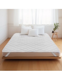 Beauty Home Καπιτονέ-Αδιάβροχο προστατευτικό στρώματος Art 4600 Λευκό