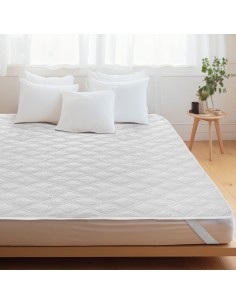 Beauty Home Καπιτονέ-Αδιάβροχο προστατευτικό στρώματος Art 4600 Λευκό 2