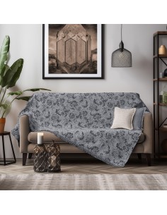 Beauty Home Ριχτάρια σετ 2τμχ Art 8627 (180x250+180x300) Σκούρο Γκρι