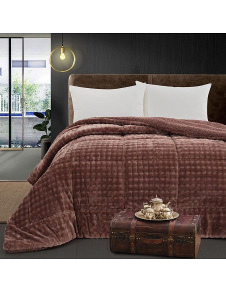 Beauty Home Κουβερτοπάπλωμα υπέρδιπλο Art 12512 220x240 Σάπιο Μήλο