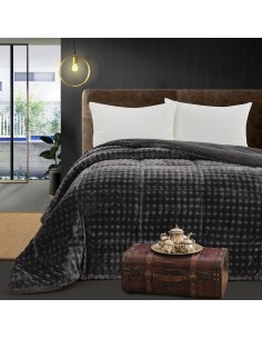 Beauty Home Κουβερτοπάπλωμα υπέρδιπλο Art 12513 220x240 Ανθρακί