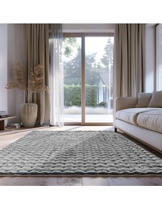 Beauty Home Πατάκι Motion Art 9649 67x140 Γκρι 2