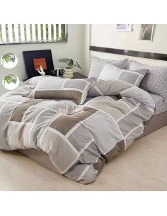 Beauty Home Σετ σεντόνια υπέρδιπλα Art 12601 Luigi 230x260 Γκρι