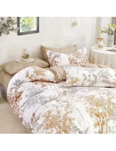 Beauty Home Σετ παπλωματοθήκη υπέρδιπλη Art 12602 Rossi 23x250 Εκρού