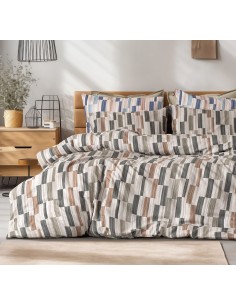 Beauty Home Σετ σεντόνια φανελένια υπέρδιπλα Pinot Art 12632 240x260 Μπεζ