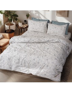 Beauty Home Σετ παπλωματοθήκη φανελένια υπέρδιπλη Cinsault Art 12637 230x250 Μπεζ